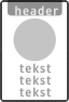 Koptekst + Verkeersteken + 5 tekstregels