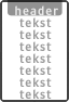 Koptekst + 19 tekstregels