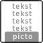 5 tekstregels + ondertekst + pictogram