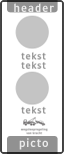 koptekst  -  verkeersteken - 2 tekstregels - verkeersteken - 2 tekstregel - pictogram - ondertekst