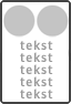 2x pictogram - 10 tekstregels