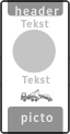 Koptekst + tekstregel + Verkeersteken + tekstregel + Pictogram + Ondertekst