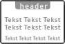 Banner + tekstregels + ondertekst
